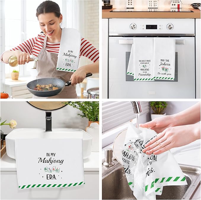 R HORSE Mahjong Kitchen Dish Towel - Image 4