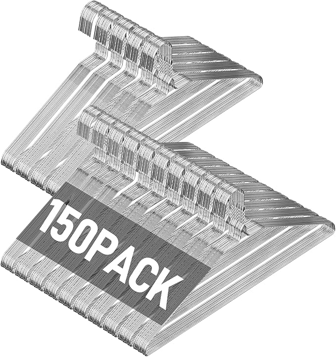 SPECILITE Wire Metal Clothes Hangers Bulk 150 Pack by SPECILITE