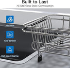 Apartment RV Small Dish Drainer Drying Rack Over The Sink In Stainless Steel - Image 6