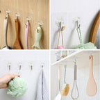 50 Pack Sticky Hooks for Hanging Heavy Duty, Wall Hook Adhesive, Transparent - Image 7