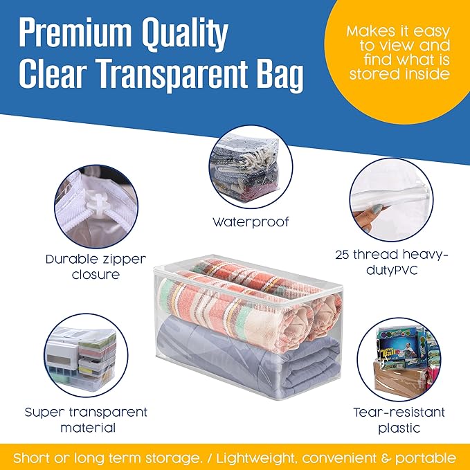 Houseables Clothes Storage Bag, Sweater Bags Moth Proof, Moth Proof Sweater - Image 3