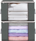 Large Storage Bags, 2 Pack Clothes Storage Bins Foldable Closet Organizers by BuddingJoy-BuildaJoyfulLifeforYou