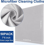 Frienda 12 Pack Large Microfiber Glass Cleaning Cloths 12 x 12 Inch Oversized - Image 2
