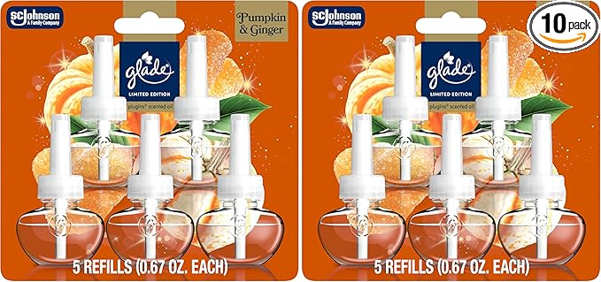 Glade PlugIns Refills Air Freshener, Pumpkin & Ginger, Scented and Essential by Glade