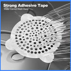 30 Pack Disposable Shower Drain Hair Catcher, Round 4-Ear Glass Fiber Stickers - Image 3