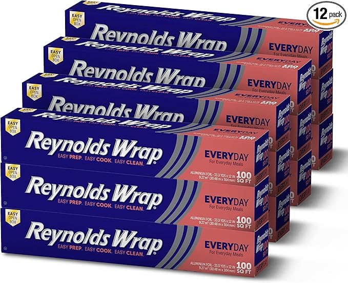 Reynolds Wrap Everyday Strength Aluminum Foil Roll, Freezer Safe and Grill Safe by ReynoldsConsumerProducts
