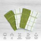 100% Cotton Terry Dish Towels, 4 pack16 x26 Inches, Super Soft and Absorbent - Image 2