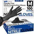 Medical Soft Max™ Black Nitrile Disposable Gloves, Latex-Free & Powder-Free by Supmedic