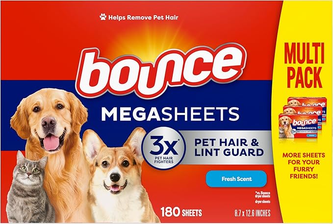 Bounce Pet Hair and Lint Guard Mega Dryer Sheets - Image 7