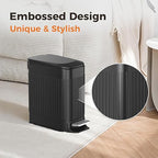 TrashAid Small Black Bathroom Trash Can - Image 3