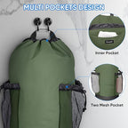 BALEINE 2PK 120L Laundry Bag Backpack, 900D Oxford Fabric Large Travel Laundry - Image 4