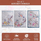Maison d' Hermine Kitchen Towels Set of 3 100% Cotton 20" x 27.5" Reusable - Image 2