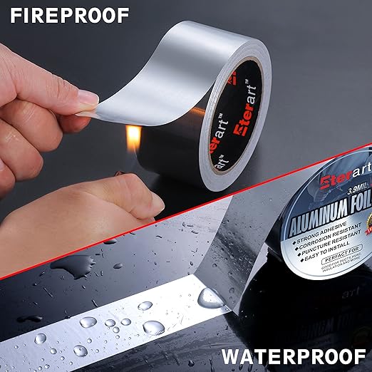Aluminum Foil Duct Tape Heavy Duty, High Temperature Sealing and Patching - Image 5