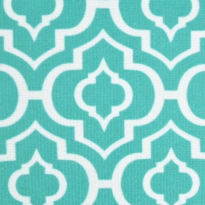 DII Cleaning Collection Multi-Purpose Microfiber, Teal Lattice, Dishtowel Set - Image 2