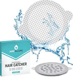 25 Pack Disposable Shower Drain Hair Catcher Mesh Stickers by AireAllure