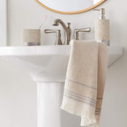 SKL Home Jude Fringe 100% Turkish Cotton Towel, Hand Towe Set, Taupe 2 Count - Image 5