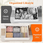 Lifewit 8" Tall 8 Pack Drawer Dividers, 35-56.5cm/13.8-22.2" Expandable Drawer - Image 8