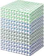 Nialnant 12 Pack Kitchen Dish Rags, 100% Cotton Soft Absorbent Quick Drying by Nialnant