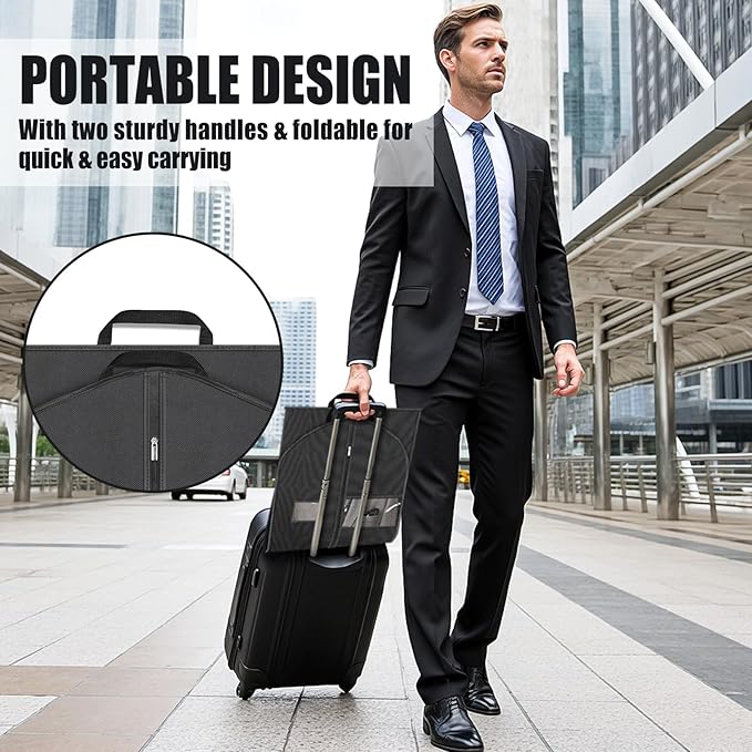43" Garment Bags for Hanging Clothes & Travel, Hanging Bags for Clothes Travel - Image 4