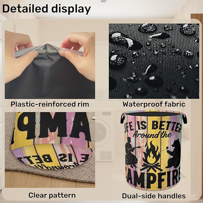 Camping Foldable Laundry Hamper - Image 5