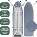 Hearth & Harbor Ironing Board Cover and Pad 15x54 Full Size, Thick Heavy Duty - Image 4