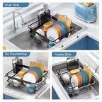 Over the Sink Dish Drying Rack, In Sink Dish Drying Racks, Expandable Dish Rack - Image 2