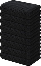Kitinjoy 100% Cotton Waffle Weave Kitchen Hand Towels by Kitinjoy