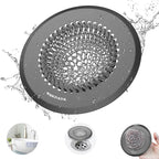 Bathtub Drain Hair Catcher: Fast Drainage Shower Version, Reversible 304 by Wokdada