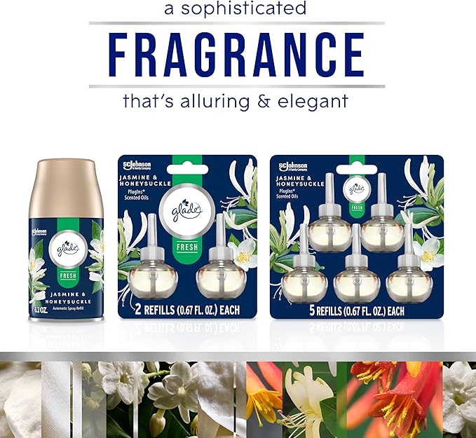 Glade PlugIns Refills Air Freshener, Jasmine & Honeysuckle, Scented and - Image 7