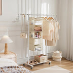 MAX Houser 5 Shelf Hanging Closet Organizer, Space Saver, Cloth Hanging Shelves - Image 2