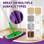 Microfiber Mop Pads, Dry Flat mop Cover & Washable Wet Pads Refill - Image 6
