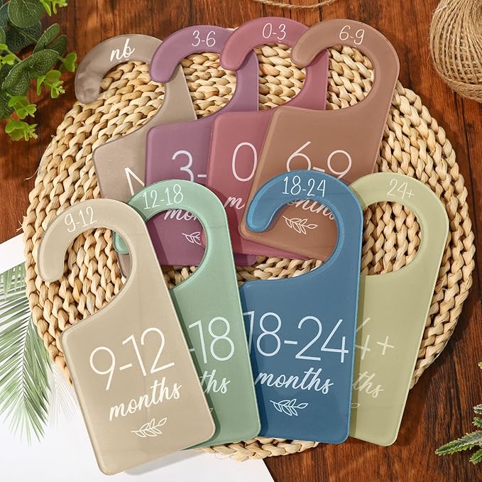 Whaline Acrylic Baby Closet Dividers Boho Hanging Acrylic Infant Clothes Hanger - Image 4