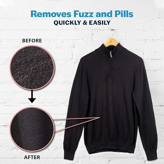 Fuzz Free Electric Fabric Shaver, Rechargeable Lint Remover, Fuzz Pill Clothing - Image 4