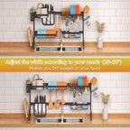 PUSDON Over Sink Dish Drying Rack Stainless Steel, Adjustable Large Dish Drainer - Image 4