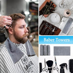 Grey Salon Towels, Super Soft and Absorbent Microfiber Hair Towel - Image 5