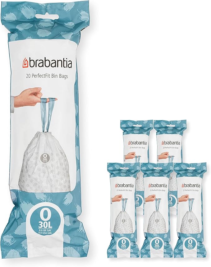 Brabantia PerfectFit Trash Bags Thick Plastic Trash Can Liners by BrabantiaUSA