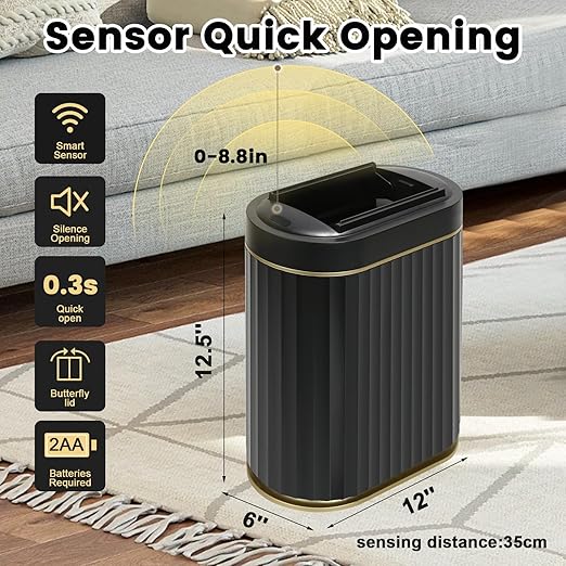 ELPHECO Bathroom Trash Can - Image 7