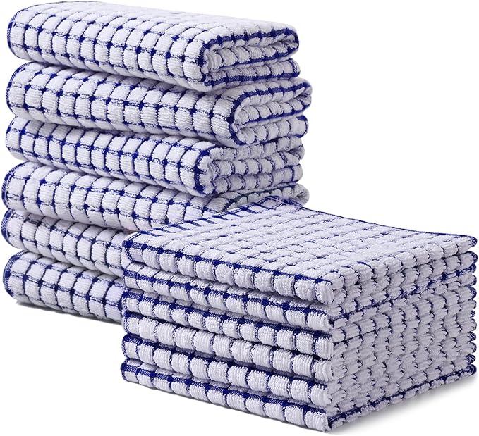 Homaxy Kitchen Towels and Dishcloths Set, 16 x 25 and 12 x 12 Inches, Super by Homaxy