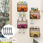 Fruit Basket for Kitchen with Lid, Counter&Wall Mounted Hanging Fruit Basket - Image 3