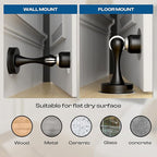 OmHome Magnetic Door Stopper for Bottom of Door, Magnetic Door Stop Soft - Image 2