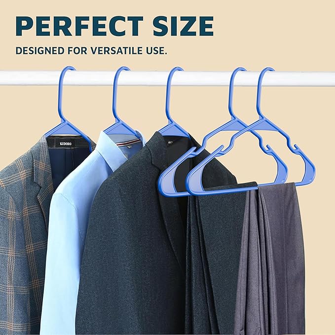 Lifemaster Plastic Clothes Hangers – Heavy Duty Hanger Set, - Image 10