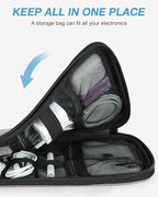 BAGSMART Large Electronics Travel Organizer Case, Tech Accessories Cord Storage - Image 6