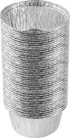 PLASTICPRO 3.5'' Inch Round Ramekins Muffin Cups Tin Foil Cupcake Pans by PLASTICPRO