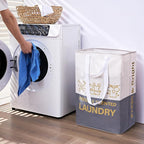 ELONG HOME 2 Pack Laundry Baskets, 92L Freestanding Laundry Basket - Image 7