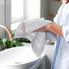 GLAMBURG Ultra Soft 6-Piece Hand Towel Set 16x28-100% Ringspun Cotton - Image 5