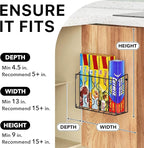 Simple Houseware Wall Door Mount Kitchen Wrap Organizer Rack - Image 3
