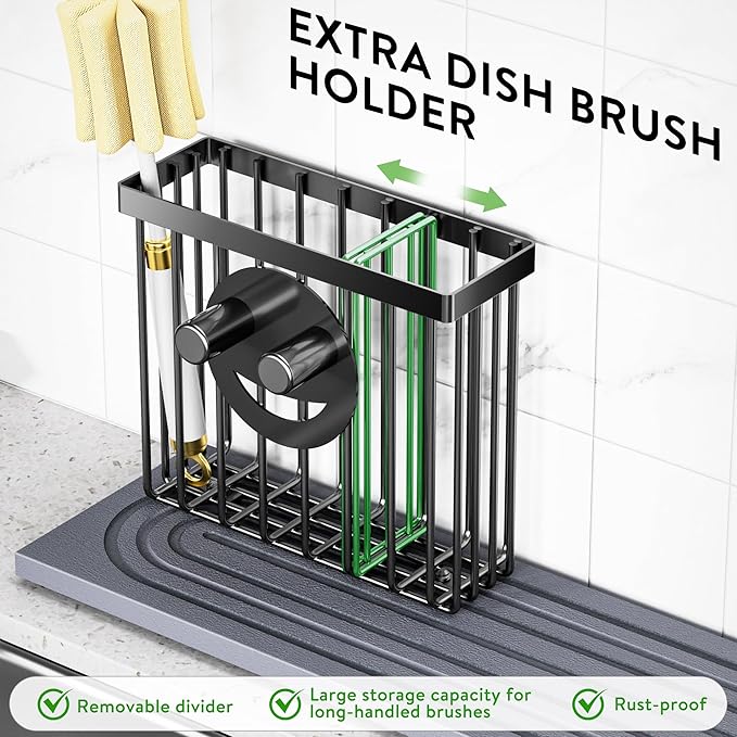Cisily Diatomite Faucet Mat for Kitchen Sink Protectors - Image 3