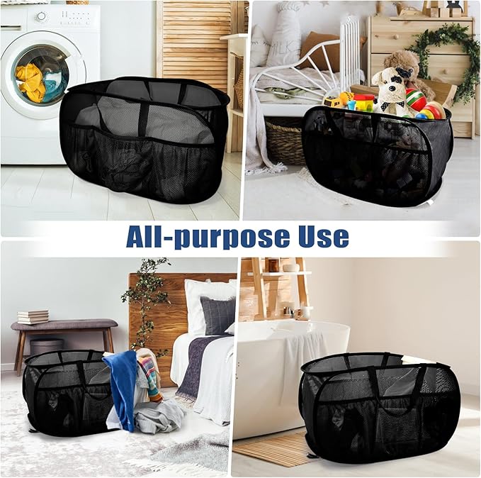 Collapsible Laundry Baskets, Upgrade Pop Up Laundry Hamper - Image 7