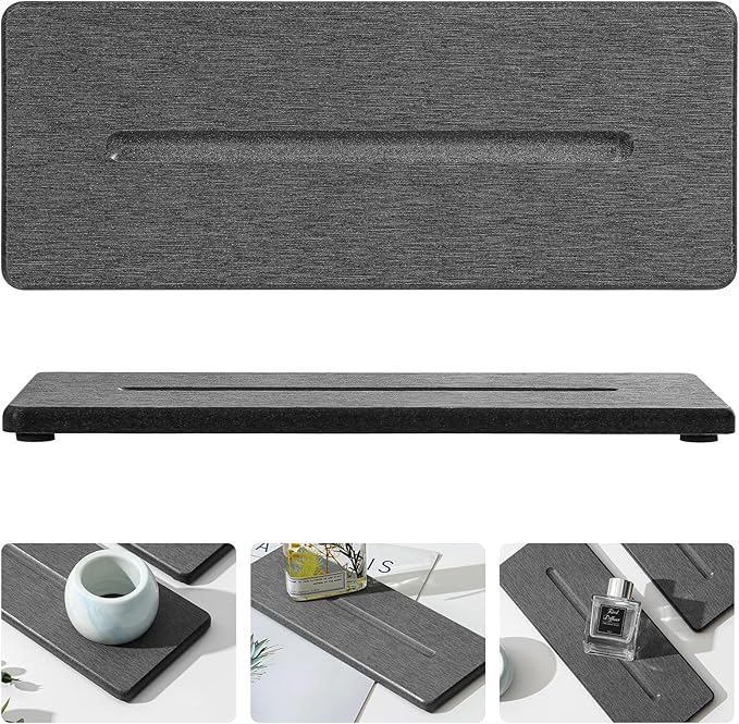 2 Pack Diatomite Stone Sink Tray, Water Absorbing Mat - Image 8
