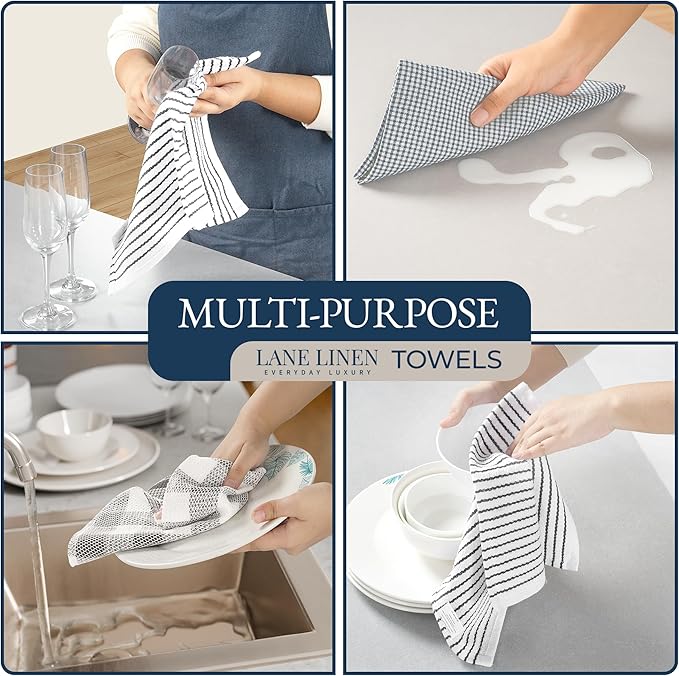 LANE LINEN Kitchen Towels and Dishcloths Sets - Image 4